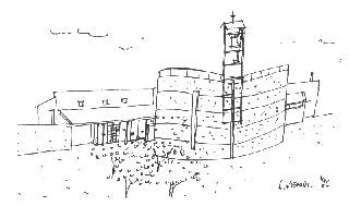 Ansicht Pfarrheim mit Kapelle
